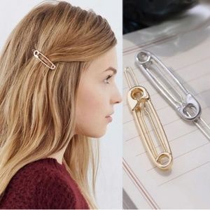 Safety Pin Hair Clip